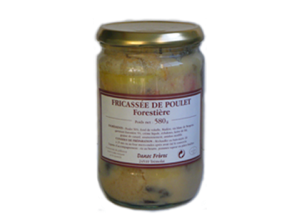 Fricassée de poulet Forestiére